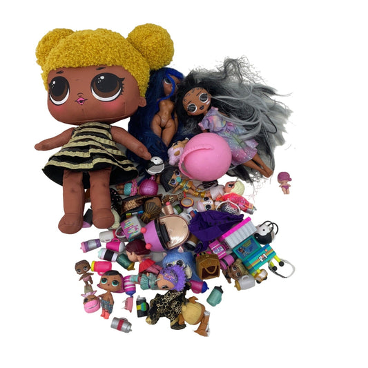 MGA Mixed Loose LOL OMG Surprise Big Lil Sistas Toy Play Dolls LOT Preowned - Warehouse Toys