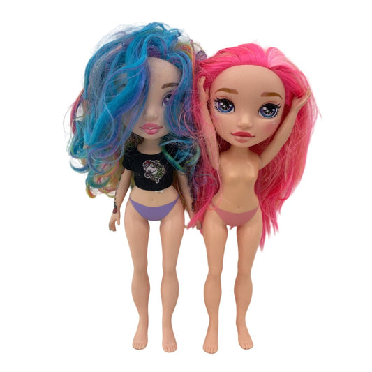 MGA Rainbow Dream Surprise Play Dolls Preowned LOT 2 Pink Hair - Warehouse Toys