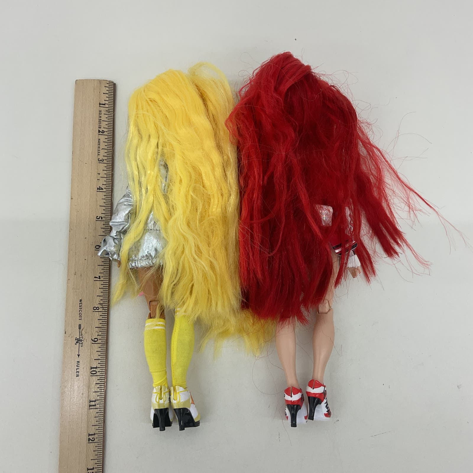 MGA Rainbow High Red Yellow Fashion Play Dolls LOT 2 Used Loose - Warehouse Toys