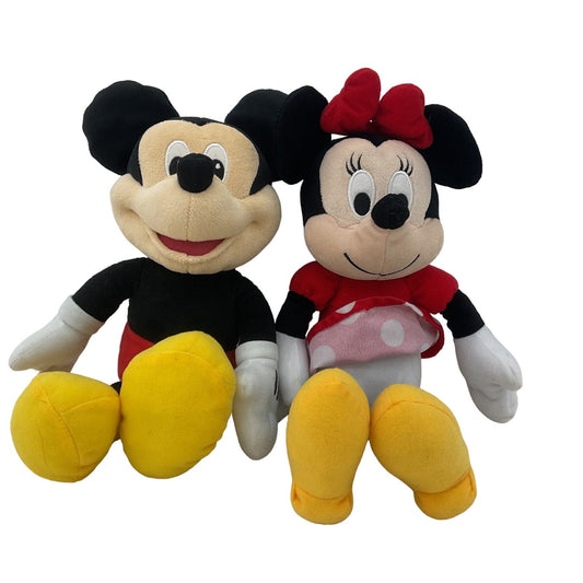 Mickey Mouse & Minnie Mouse Disney Classic Character Plush Dolls - Warehouse Toys