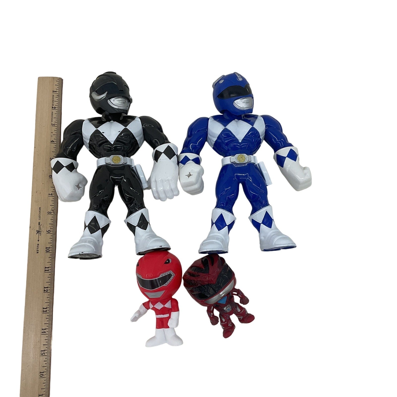 Mighty Morphin Power Rangers Action Figures Jumbo to Mini Black Blue Rangers - Warehouse Toys