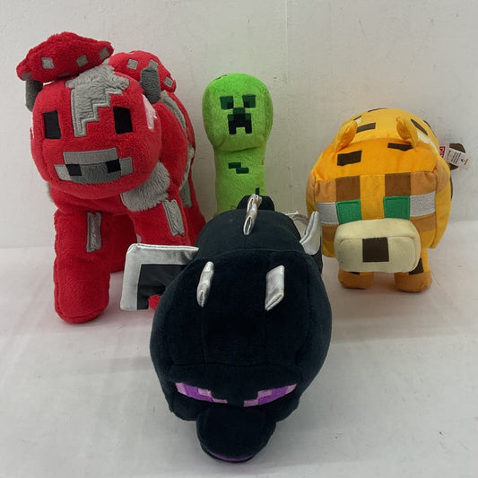 Minecraft Multicolor Red Green Orange Black Dragon Stuffed Animals Plush Lot - Warehouse Toys