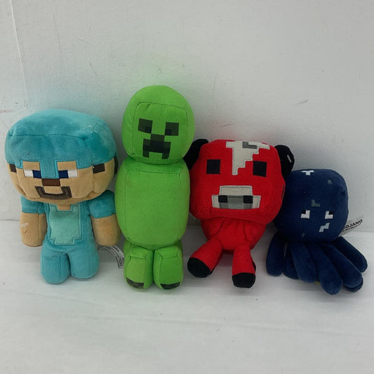 Minecraft Multicolor Stuffed Animal Plush Lot Creeper Octopus - Warehouse Toys