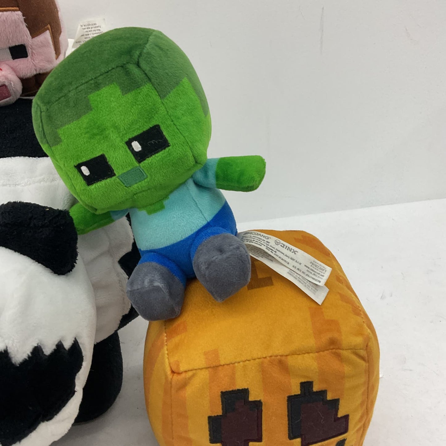 Minecraft Multicolor Stuffed Animal Toy Lot Panda Green Purple - Warehouse Toys