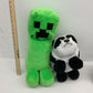 Minecraft Panda and Creeper Green Stuffed Animal Plush Toy Lot - Warehouse Toys