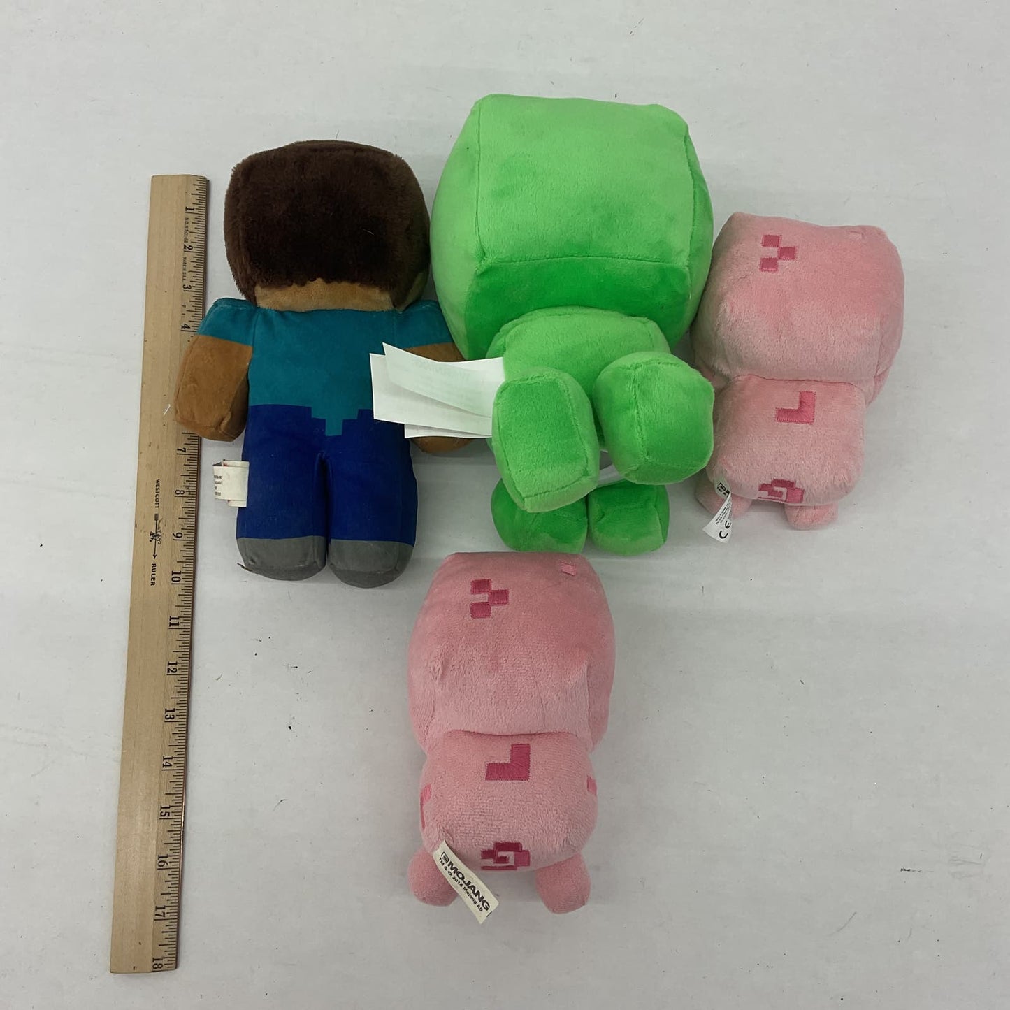 Minecraft Plush Toy in Green Pink Creeper Pig Video Game Plush Lot - Warehouse Toys