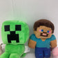 Minecraft Plush Toy in Green Pink Creeper Pig Video Game Plush Lot - Warehouse Toys