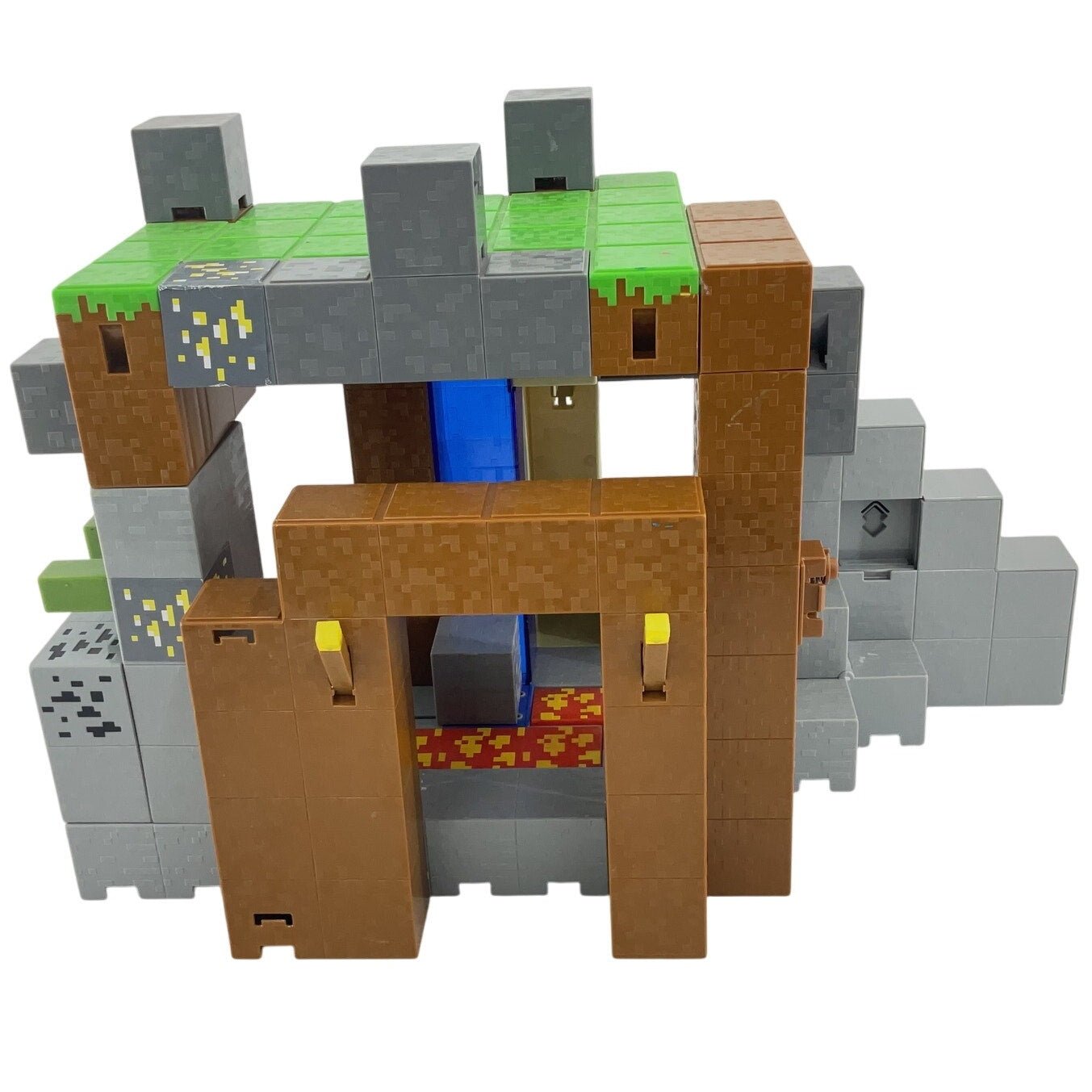 Minecraft Survival Mode Action Figure Playset Main Base Incomplete Preowned - Warehouse Toys