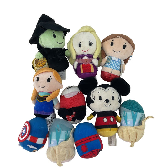 Mini Small Plush LOT Mixed Disney Tsum Ysum & Hallmark Itty Bittys Characters - Warehouse Toys