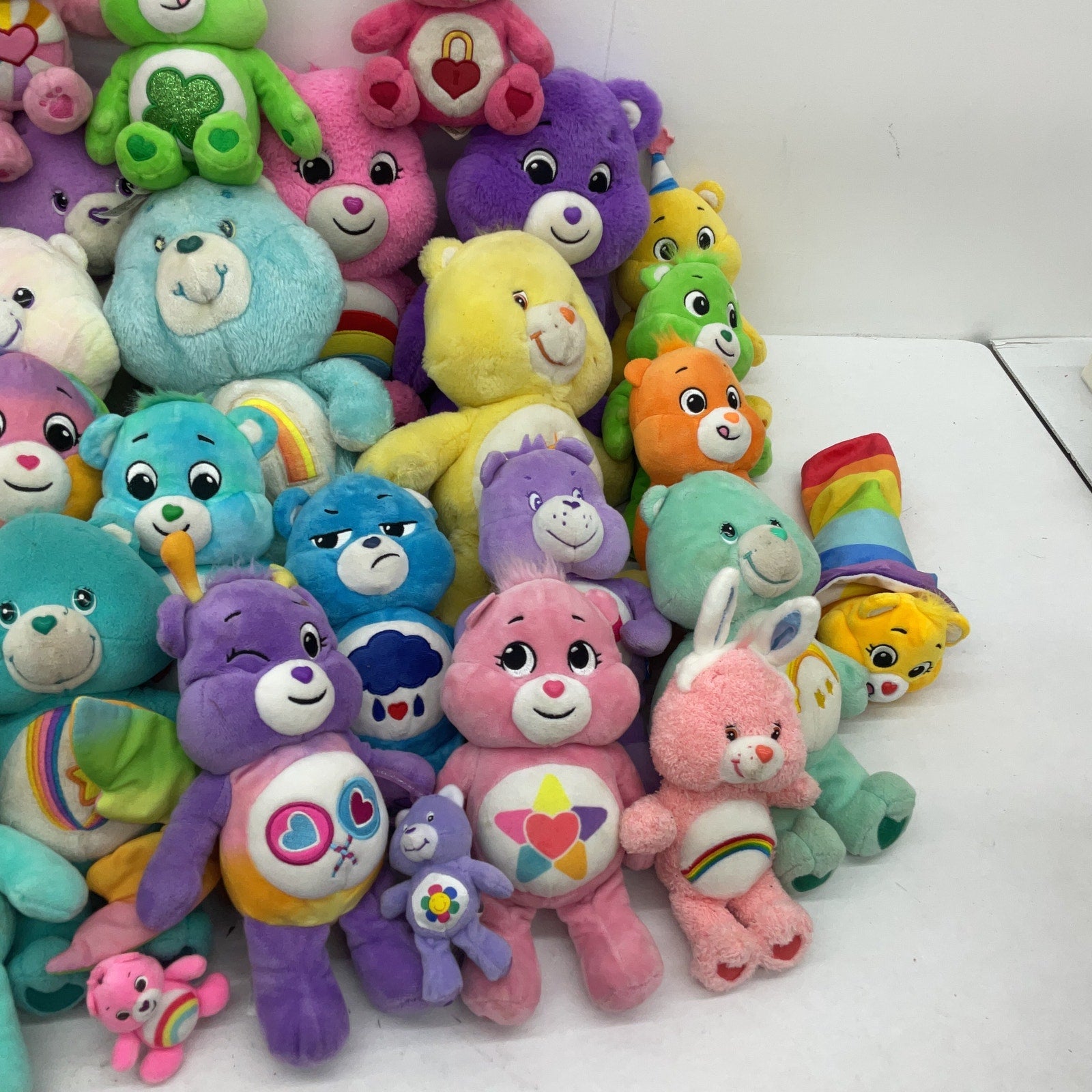 Mix of LOT 12 lbs Care Bears Character Plush Dolls Stuffed Animals Preowned - Warehouse Toys