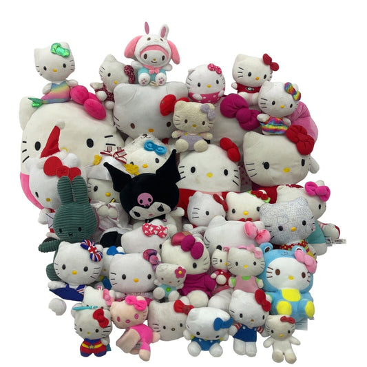 Mix Sanrio Hello Kitty Character Plush Toys Assorted Preowned LOT 13 lbs Karomi - Warehouse Toys