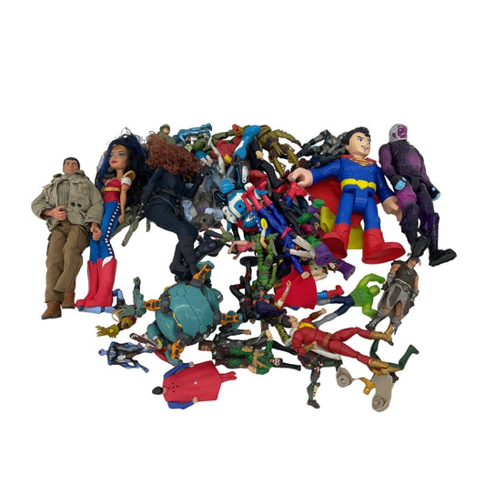 Mixed 7+ lbs Random Action Figures Super Heroes Marvel Superman Overwatch Loose - Warehouse Toys