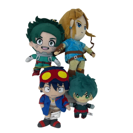 Mixed Anime Character Plush Dolls Zelda Link Gurren Lagann My Hero Academia - Warehouse Toys