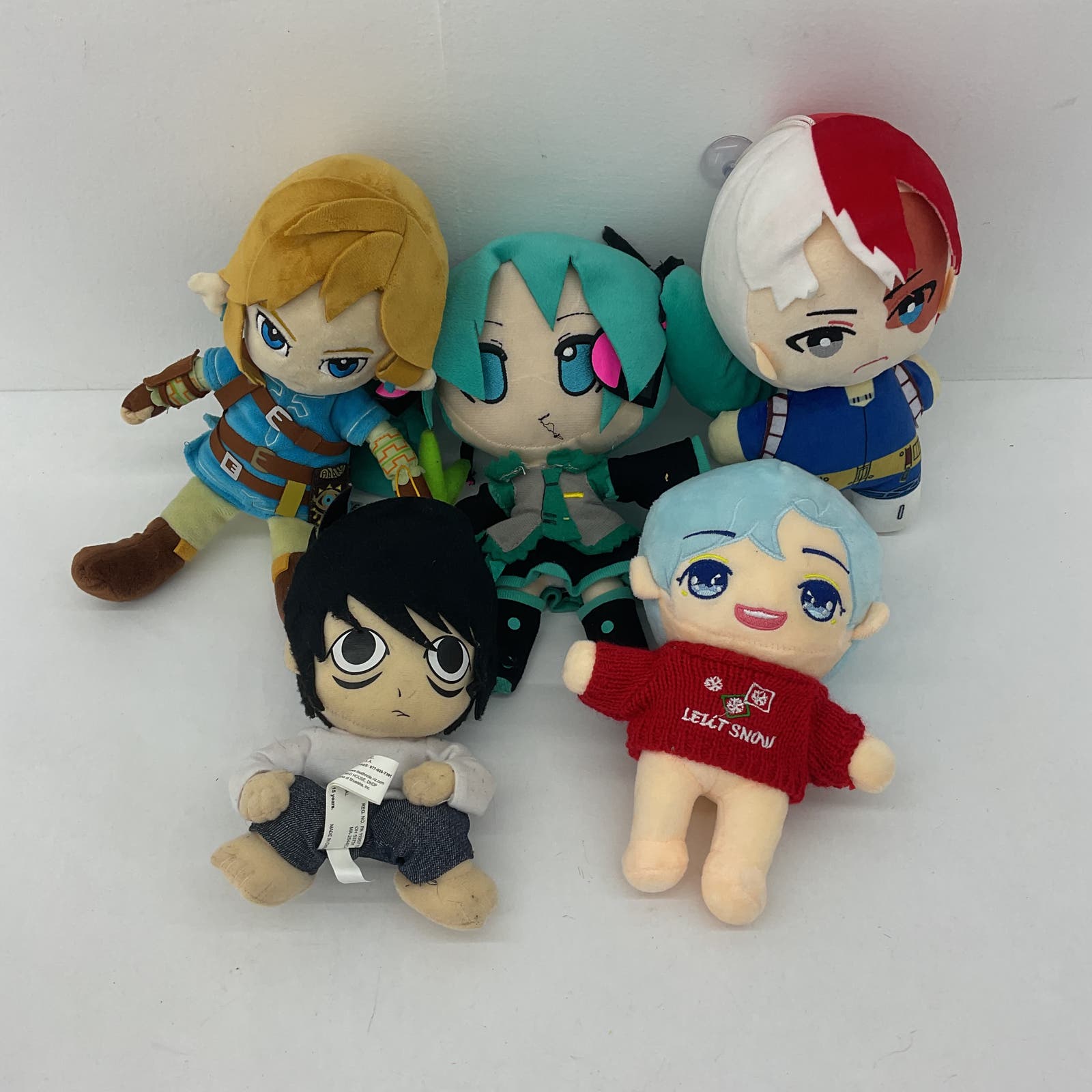 Mixed Anime Manga Cartoon Character Plush LOT Zelda's Link Used - Warehouse Toys