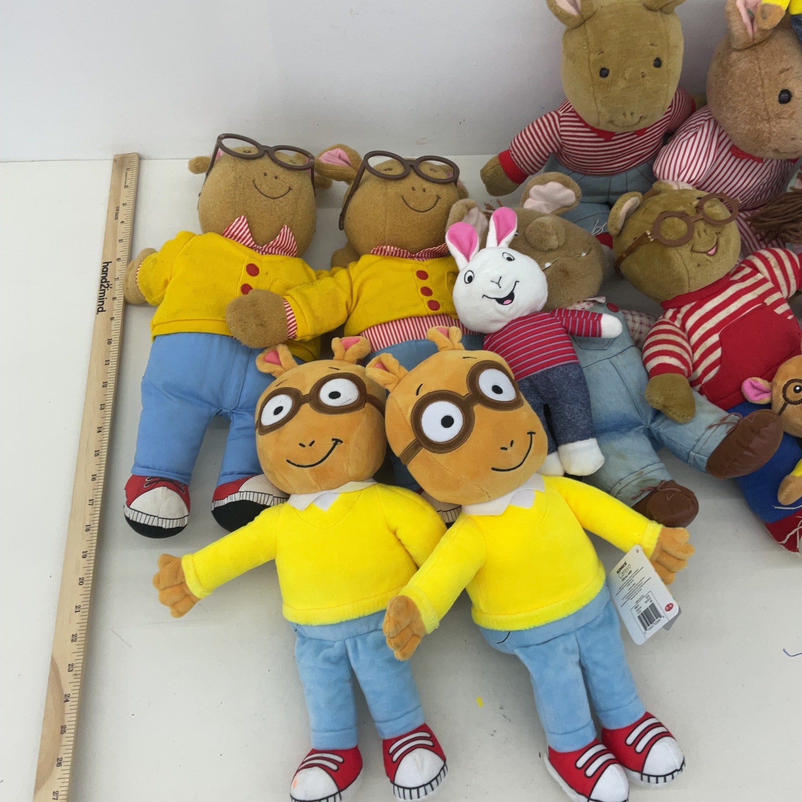 Mixed Arthur PBS Cartoon Character Plush Dolls LOT 12 lbs Preowned DW Bunny - Warehouse Toys