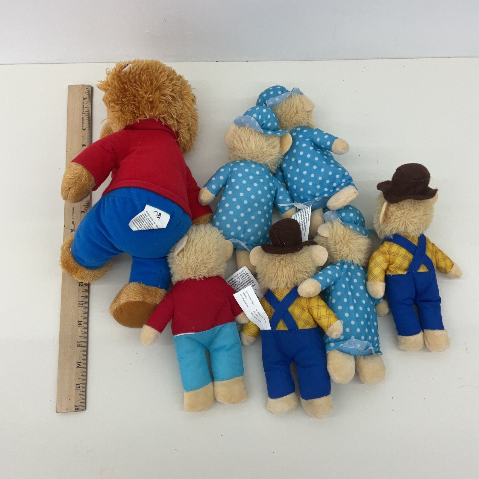 Mixed Berenstain Bears Sister Brother Character Plush Dolls LOT - Warehouse Toys