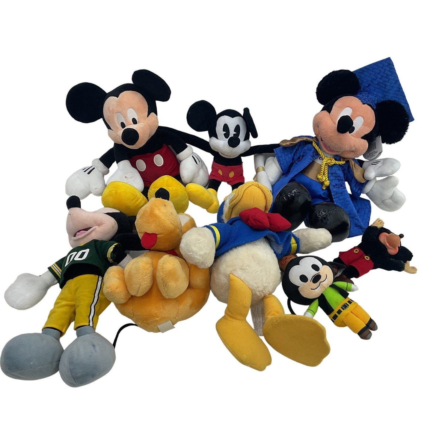 Mixed Classic Character Disney Pluto Donald Duck Mickey Mouse Plush Dolls - Warehouse Toys