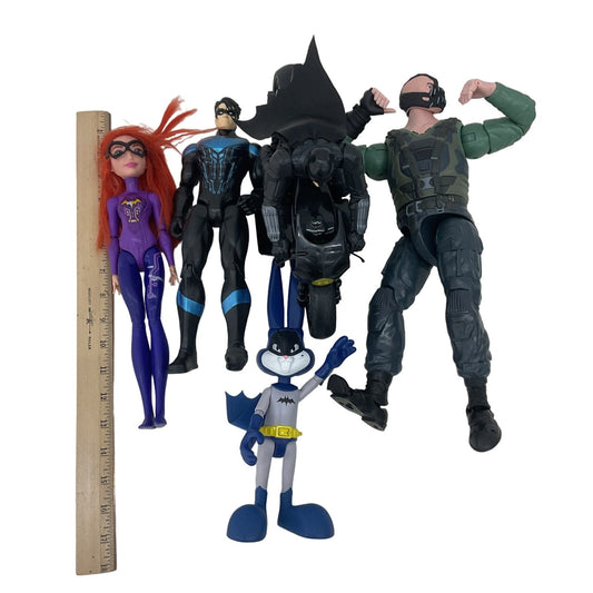 Mixed DC Comics Batman Action Figures Dolls Bat Girl Bane Villains Loose LOT - Warehouse Toys