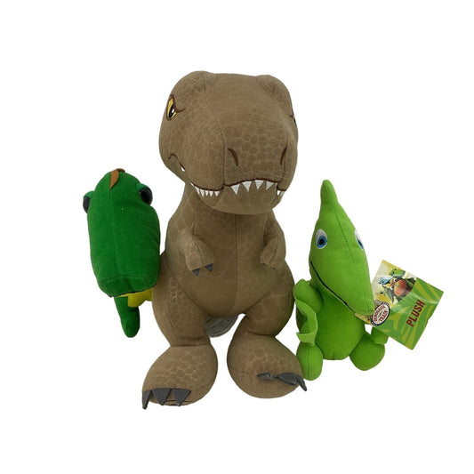 Mixed Dinosaur Plush Dolls Jurassic Park World Dinosaur Train Green Brown - Warehouse Toys