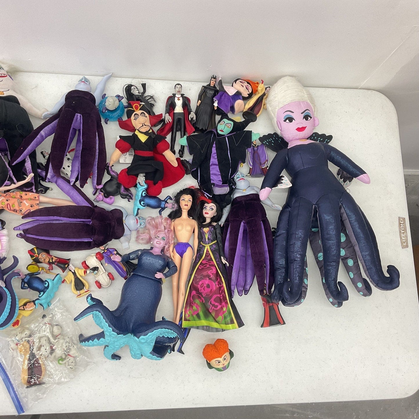 Mixed Disney Villains Maleficent Ursula & Others Dolls Toys Figures Preowned LOT - Warehouse Toys