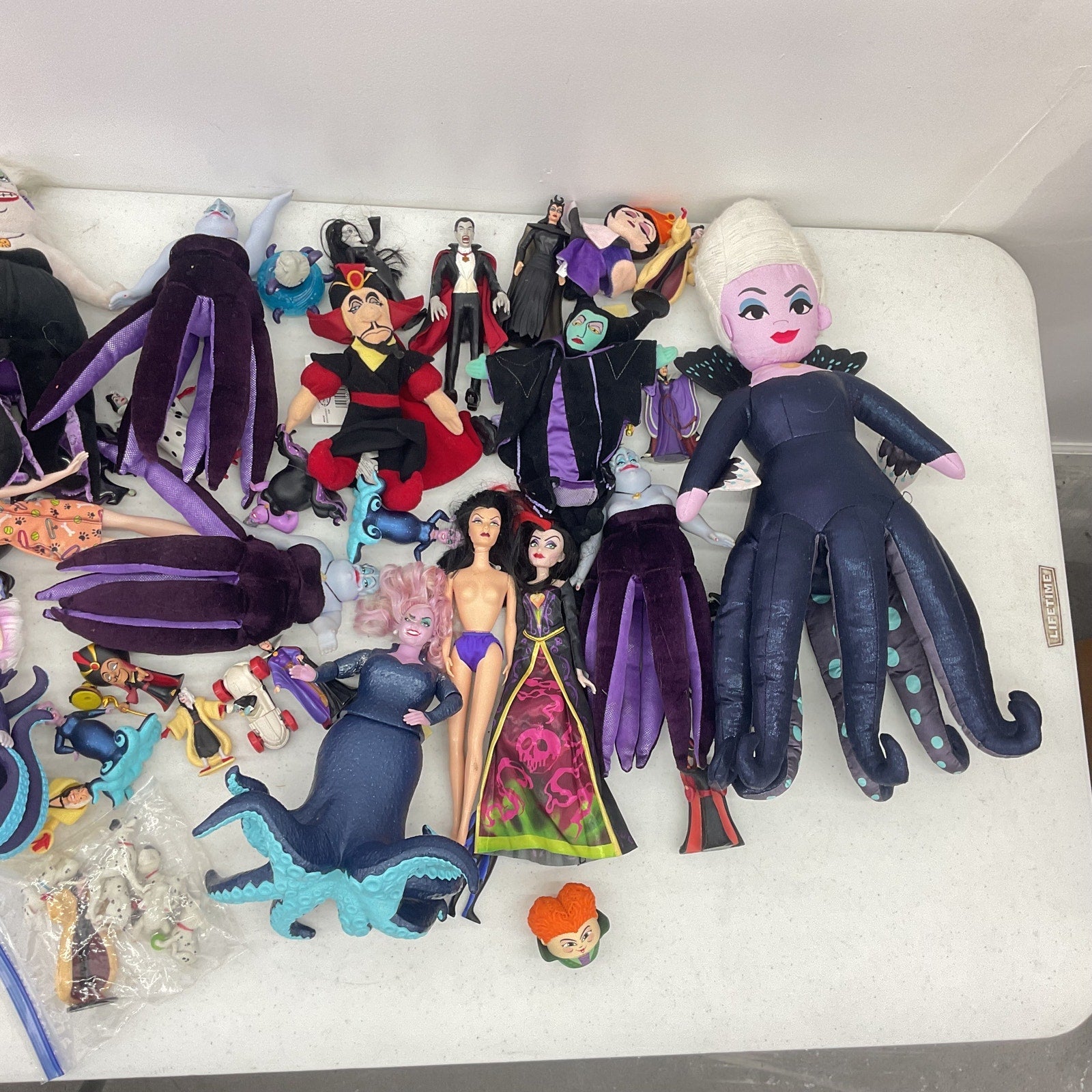 Mixed Disney Villains Maleficent Ursula & Others Dolls Toys Figures Preowned LOT - Warehouse Toys