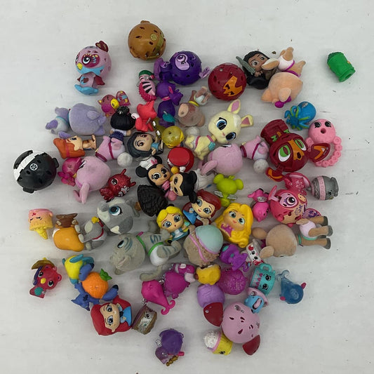 Mixed Girly Toy Figure LOT Shopkins Dolls Disney Pets Small Animals Characters - Warehouse Toys