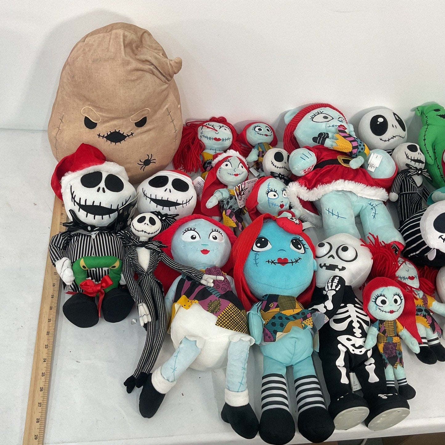 Mixed HUGE LOT 11 lbs Disney Nightmare Before Xmas Plush Dolls Jack Sally Oogie - Warehouse Toys