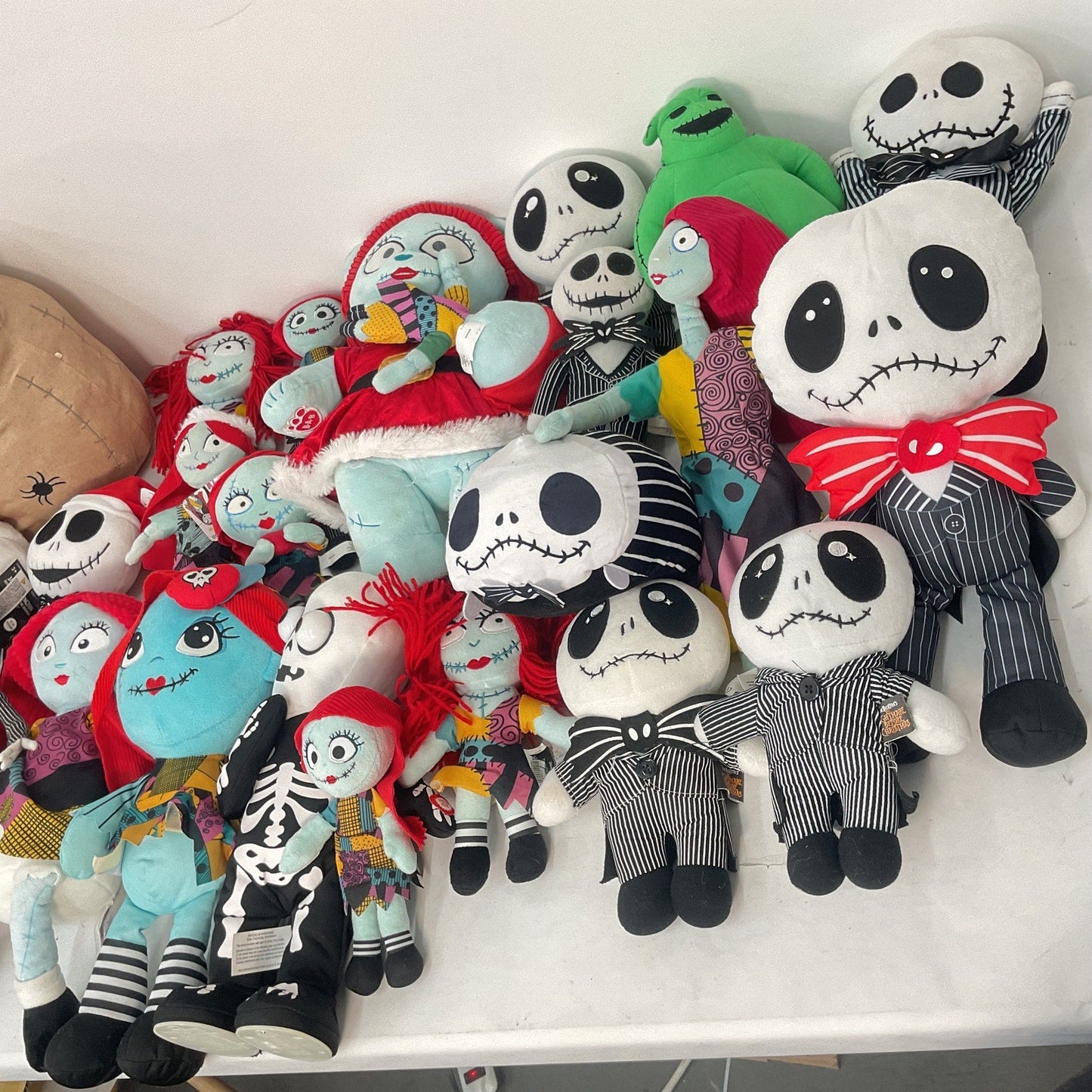 Mixed HUGE LOT 11 lbs Disney Nightmare Before Xmas Plush Dolls Jack Sally Oogie - Warehouse Toys