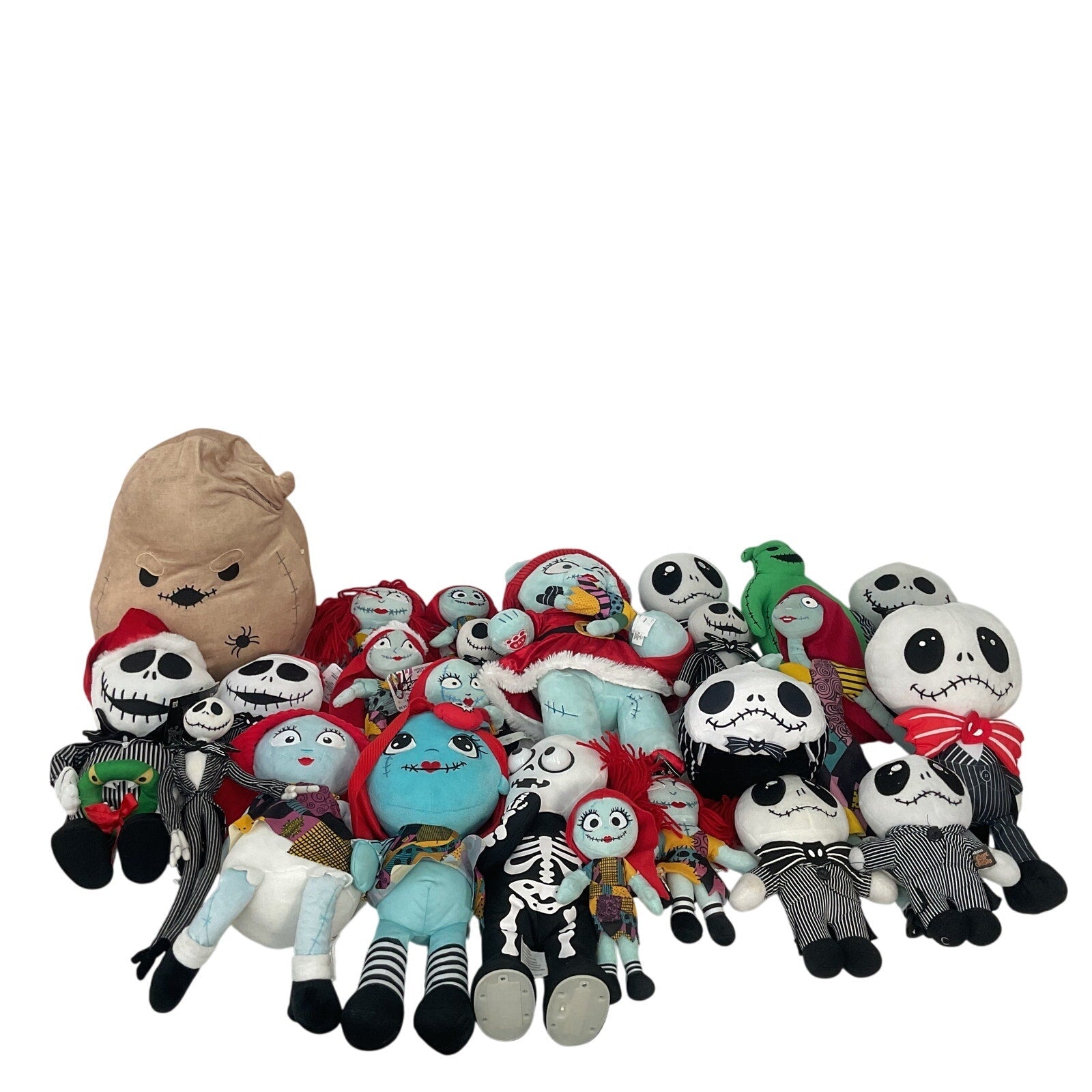Mixed HUGE LOT 11 lbs Disney Nightmare Before Xmas Plush Dolls Jack Sally Oogie - Warehouse Toys