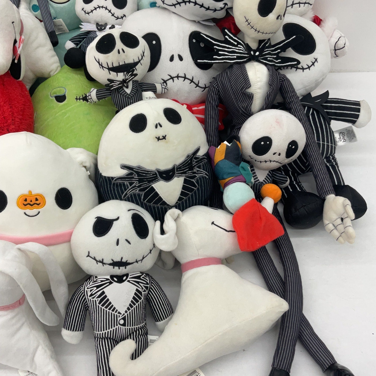Mixed HUGE LOT 12 lbs Disney Nightmare Before Xmas Plush Dolls Jack Sally Oogie - Warehouse Toys