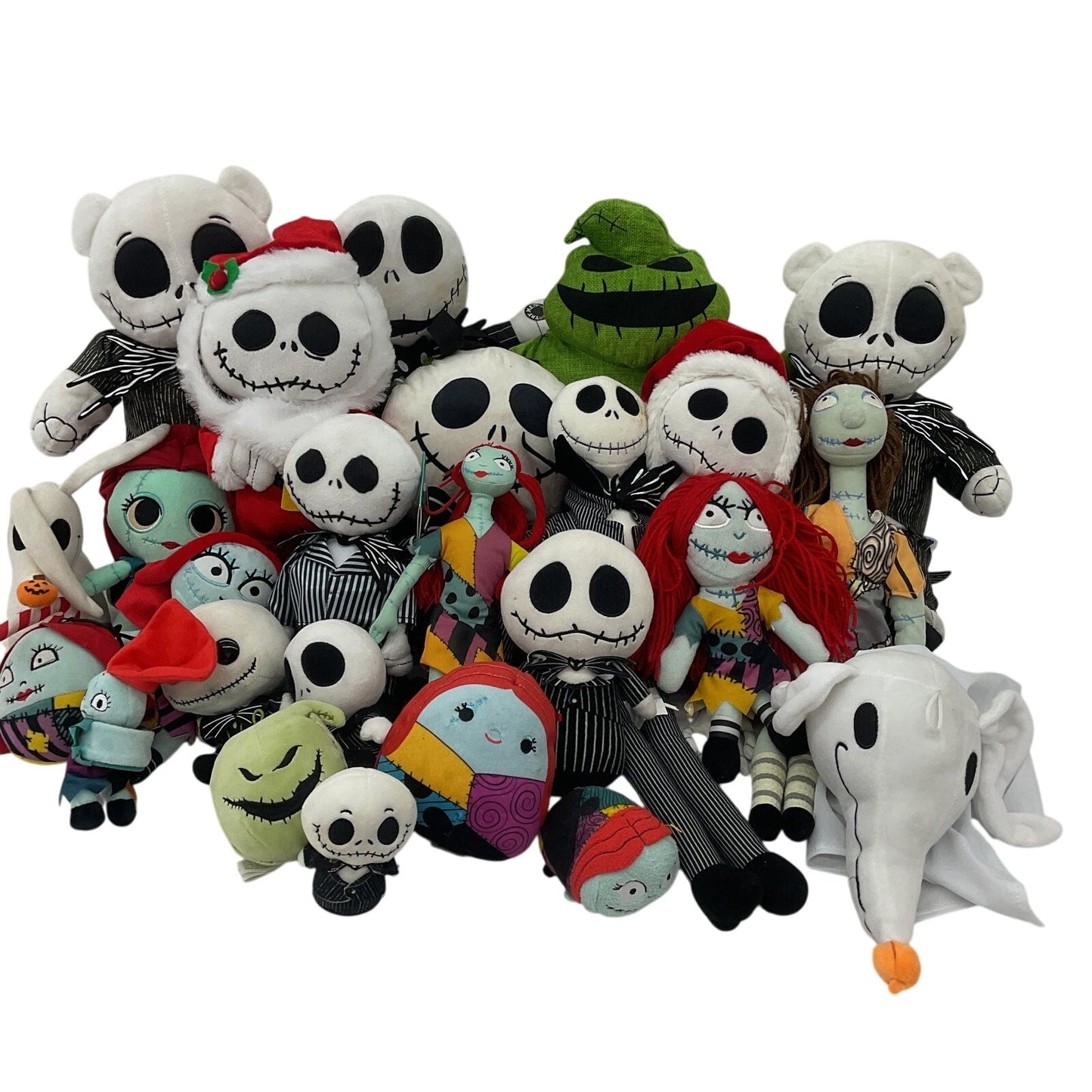 Mixed HUGE LOT 12 lbs Disney Nightmare Before Xmas Plush Dolls Jack Sally Oogie - Warehouse Toys