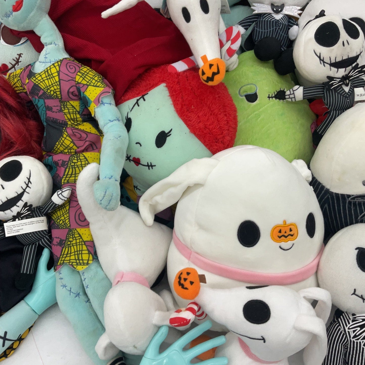 Mixed HUGE LOT 12 lbs Disney Nightmare Before Xmas Plush Dolls Jack Sally Oogie - Warehouse Toys