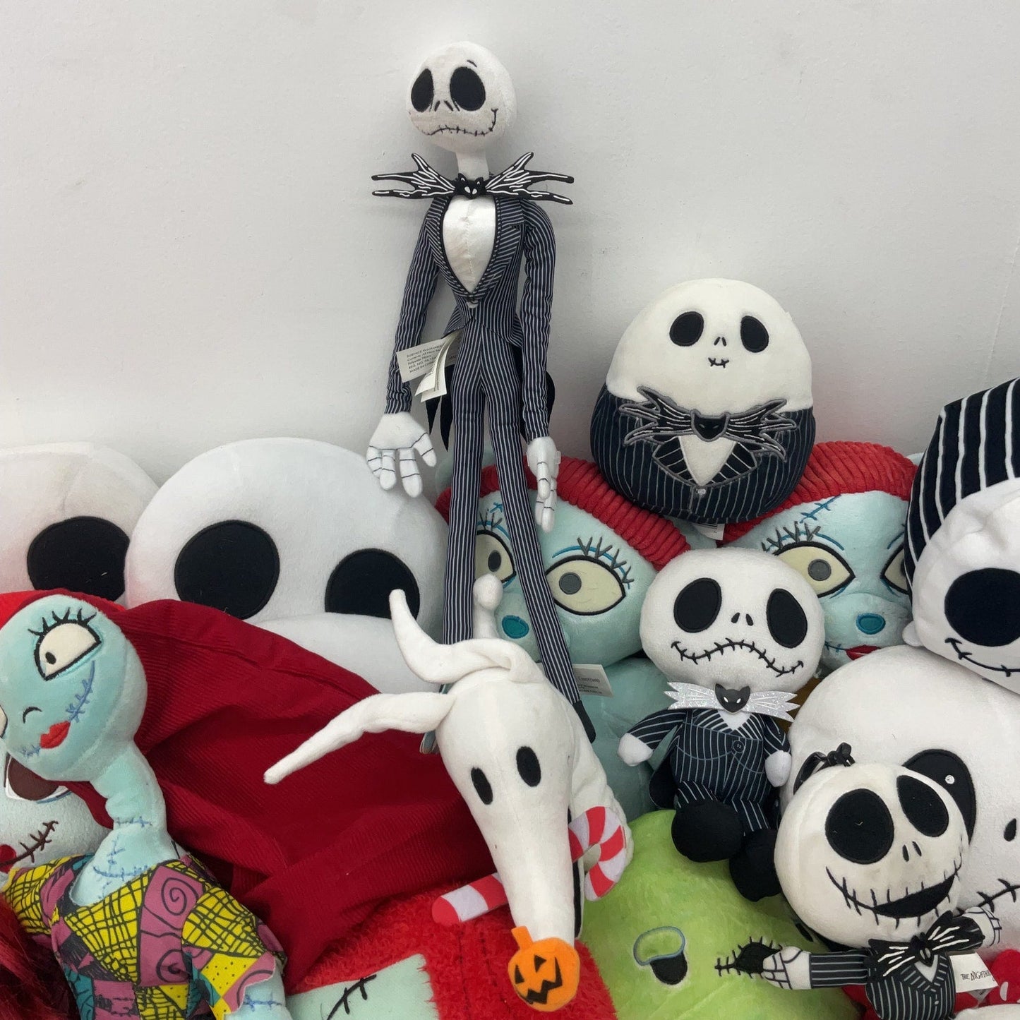 Mixed HUGE LOT 12 lbs Disney Nightmare Before Xmas Plush Dolls Jack Sally Oogie - Warehouse Toys