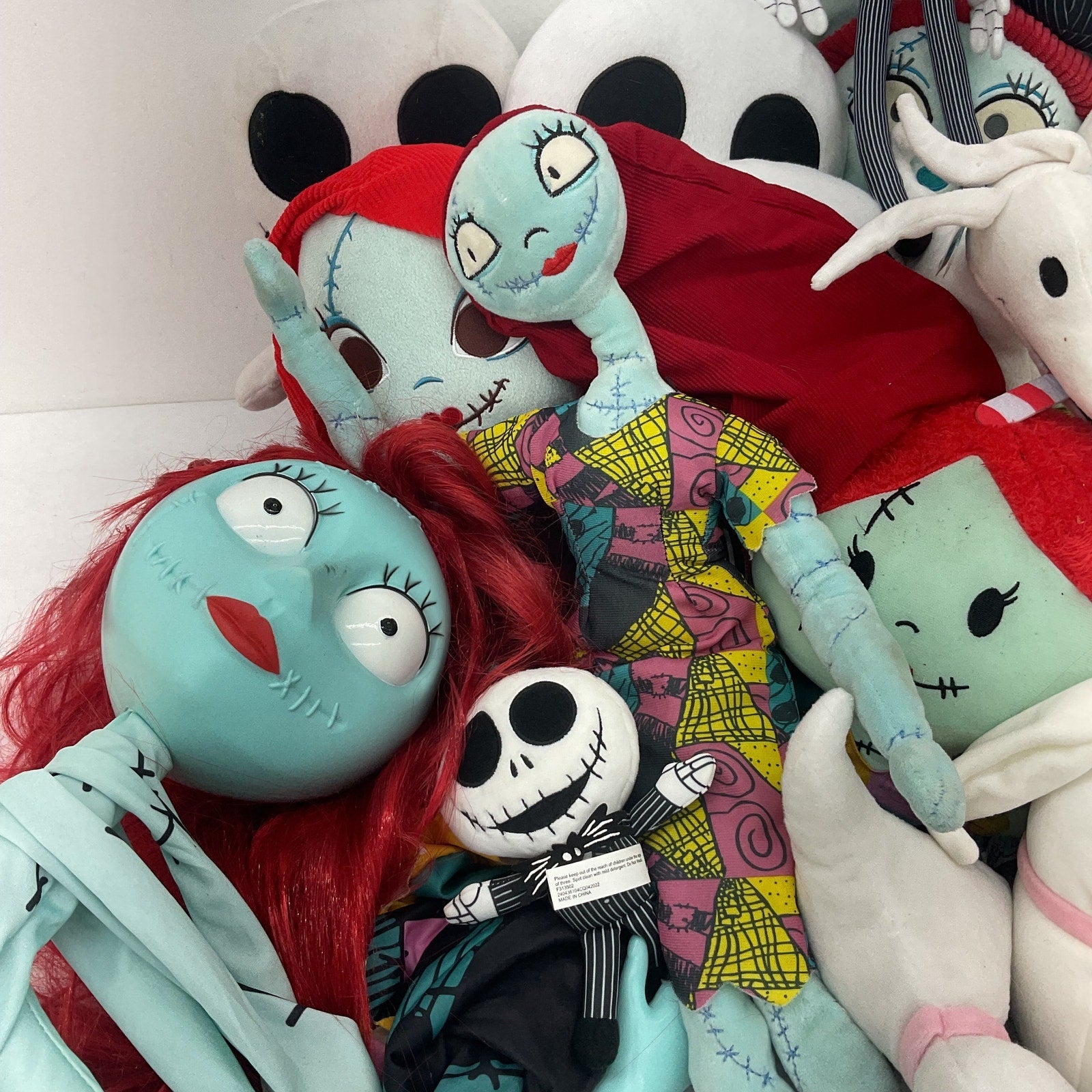Mixed HUGE LOT 12 lbs Disney Nightmare Before Xmas Plush Dolls Jack Sally Oogie - Warehouse Toys
