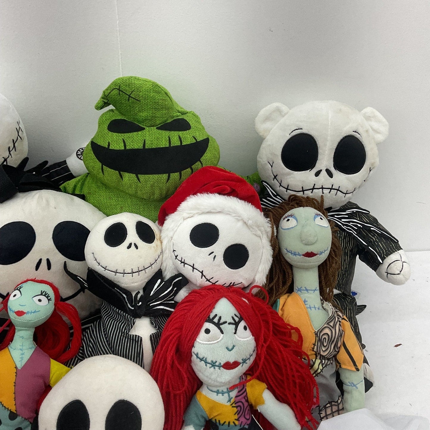 Mixed HUGE LOT 12 lbs Disney Nightmare Before Xmas Plush Dolls Jack Sally Oogie - Warehouse Toys