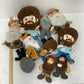 Mixed Humanoid Human Character Plush Dolls Bob Ross Duck Dynasty LOT Preowned - Warehouse Toys