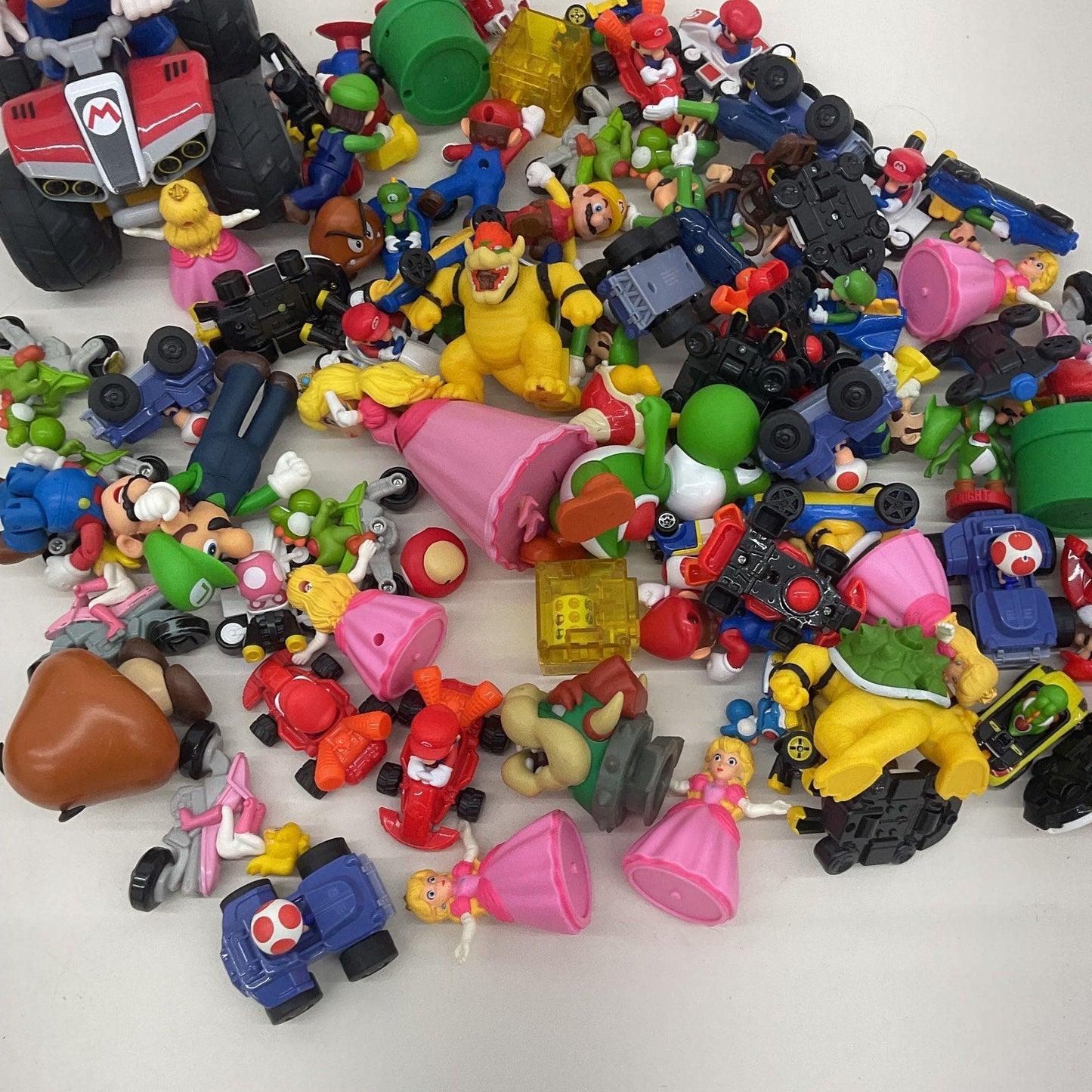 Mixed Large LOT Nintendo Super Mario Bowser Peach Toy Figures Cake Toppers - Warehouse Toys