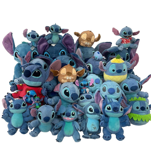 Mixed Lilo & Stitch Preowned LOT 15 lbs Disney Character Plush Dolls Stuffed - Warehouse Toys