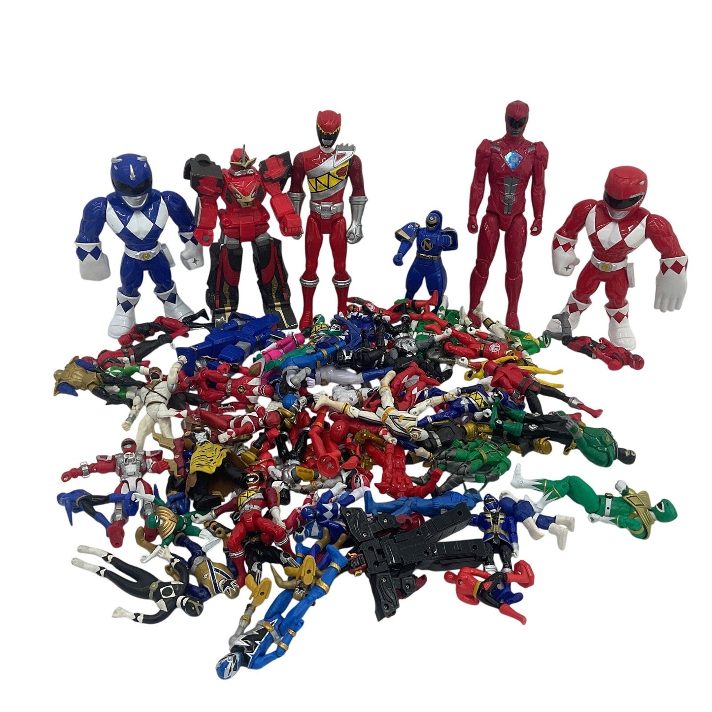 Mixed Loose Action Figures Toys Mighty Morphin Power Rangers LOT 10 lbs Preowned - Warehouse Toys