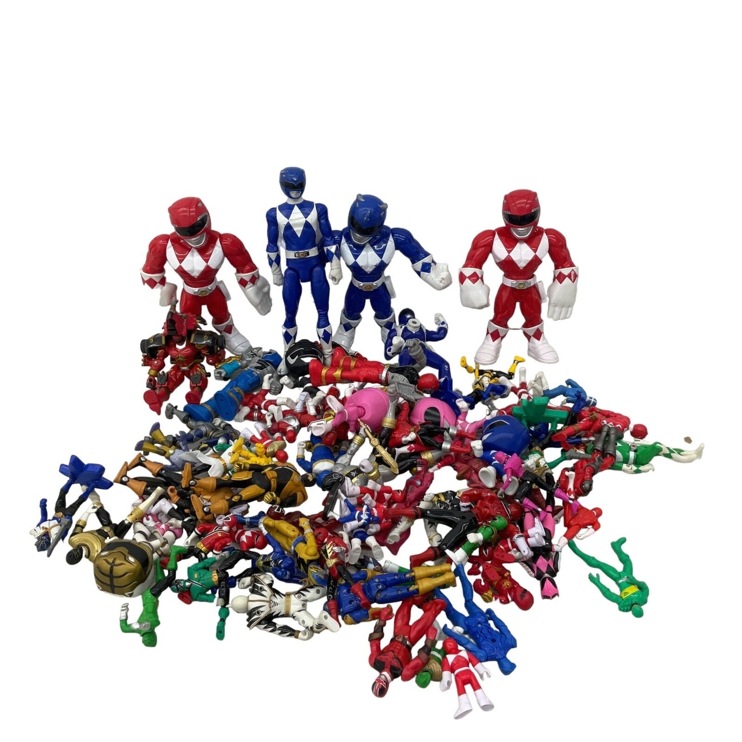 Mixed Loose Action Figures Toys Mighty Morphin Power Rangers LOT 10 lbs Preowned - Warehouse Toys