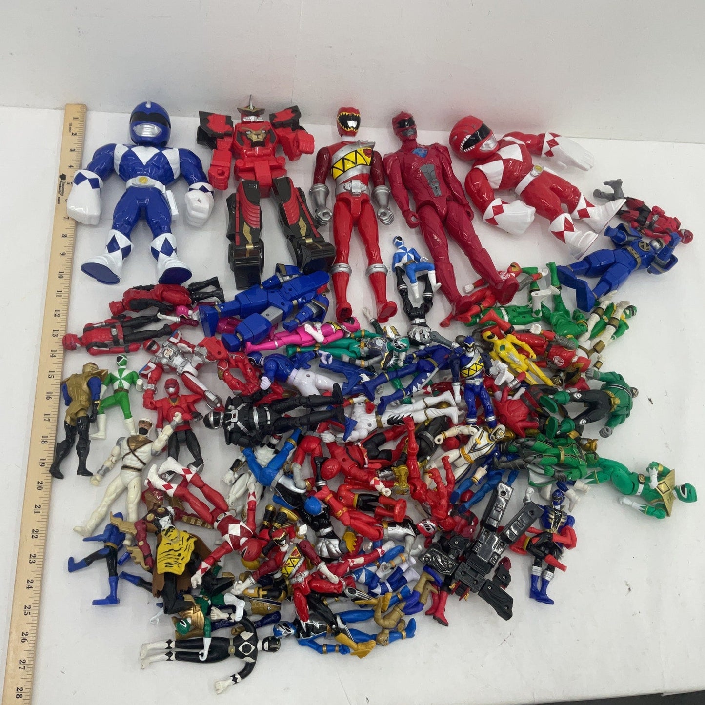 Mixed Loose Action Figures Toys Mighty Morphin Power Rangers LOT 10 lbs Preowned - Warehouse Toys