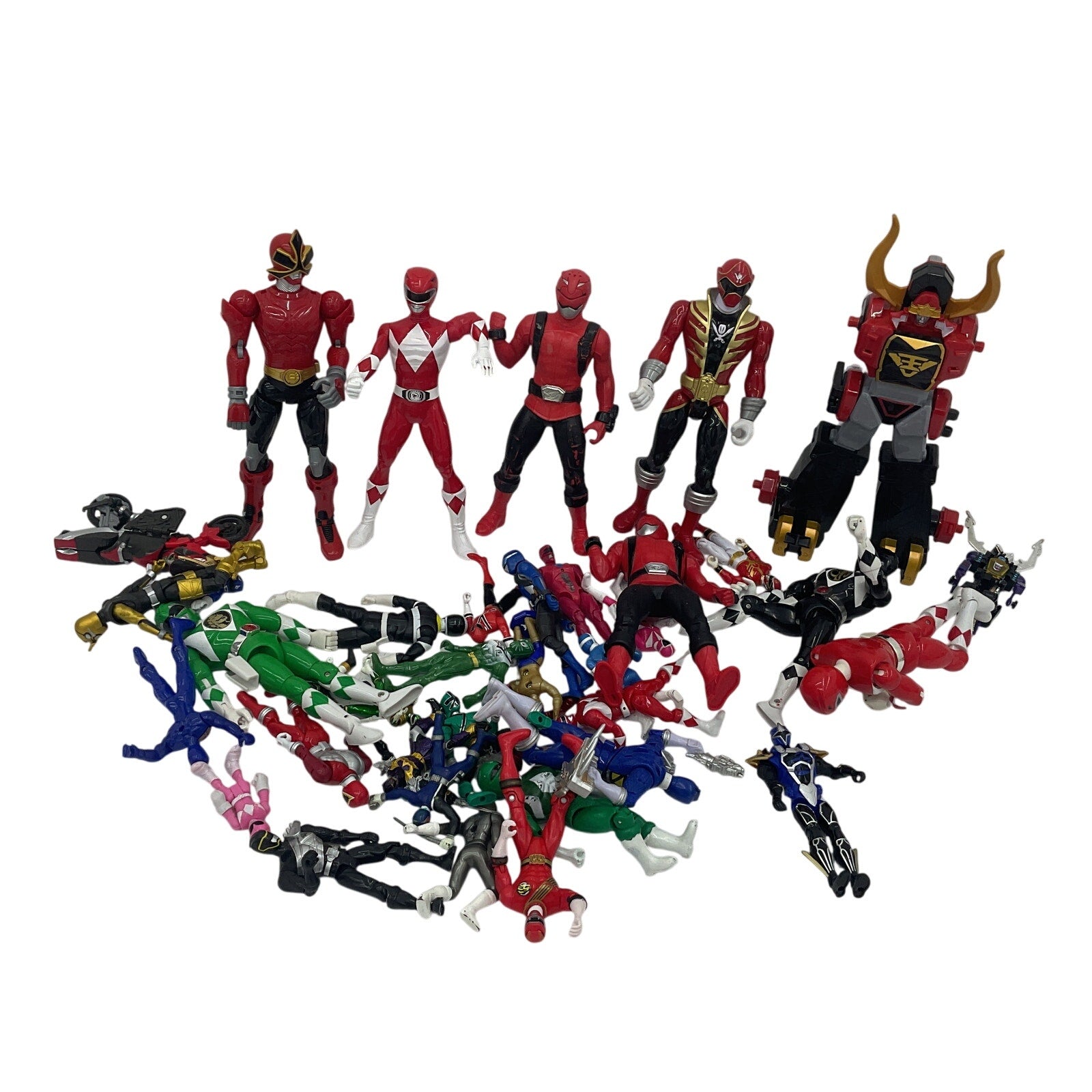 Mixed Loose Action Figures Toys Mighty Morphin Power Rangers LOT 6 lbs Preowned - Warehouse Toys