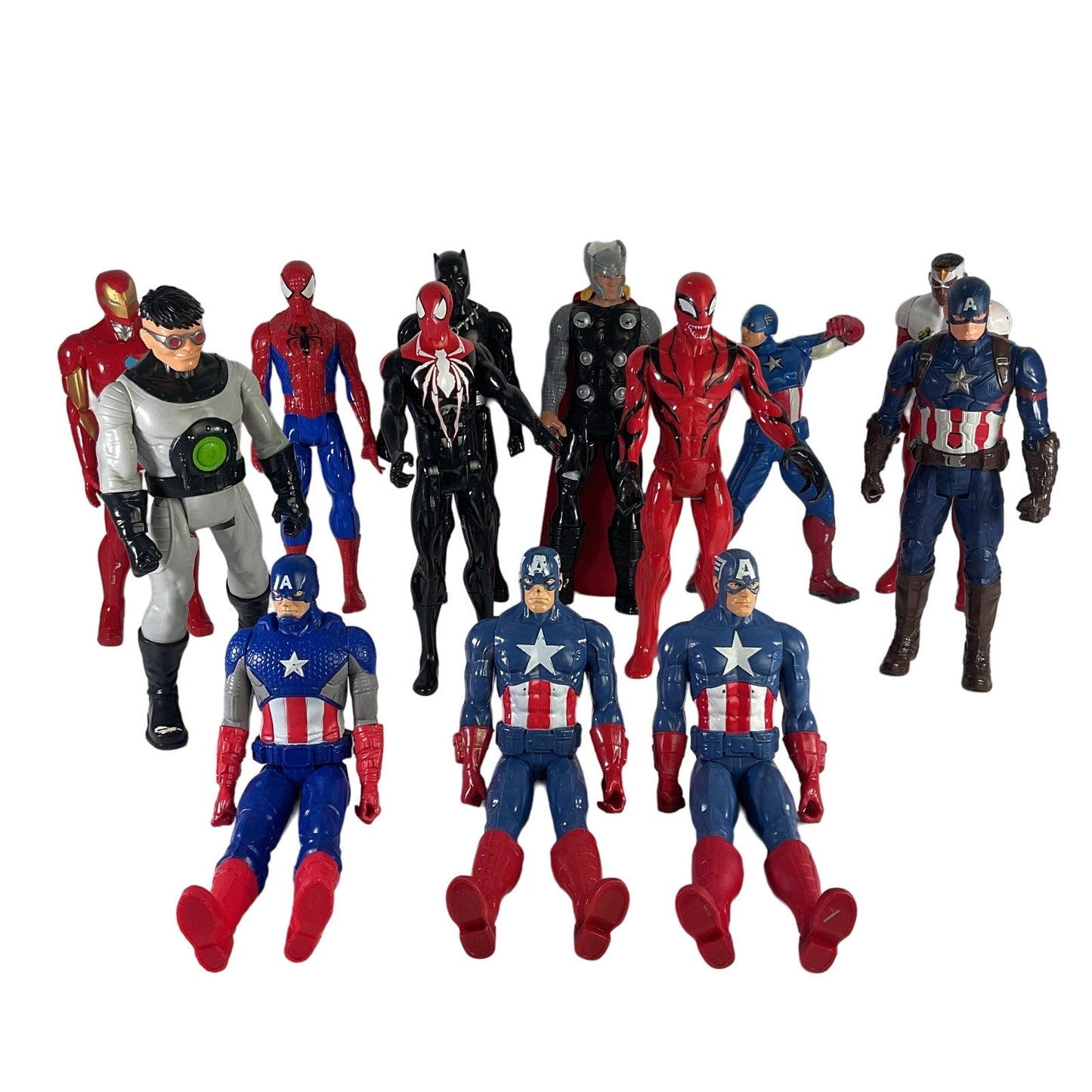 Mixed Loose Lot 13 Large Marvel Collectible Toys Action FIgure Captain America - Warehouse Toys