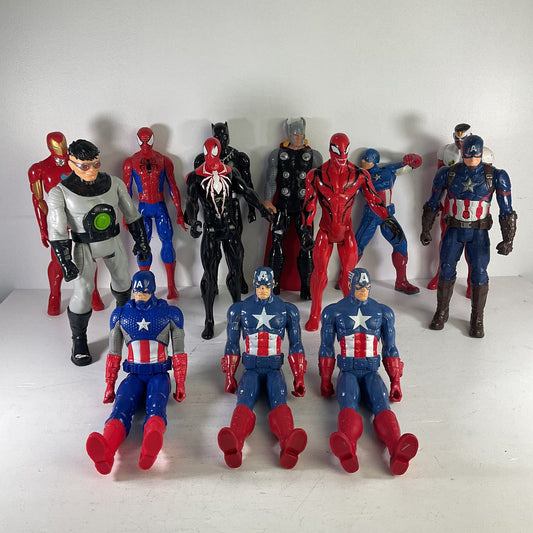 Mixed Loose Lot 13 Large Marvel Collectible Toys Action FIgure Captain America - Warehouse Toys