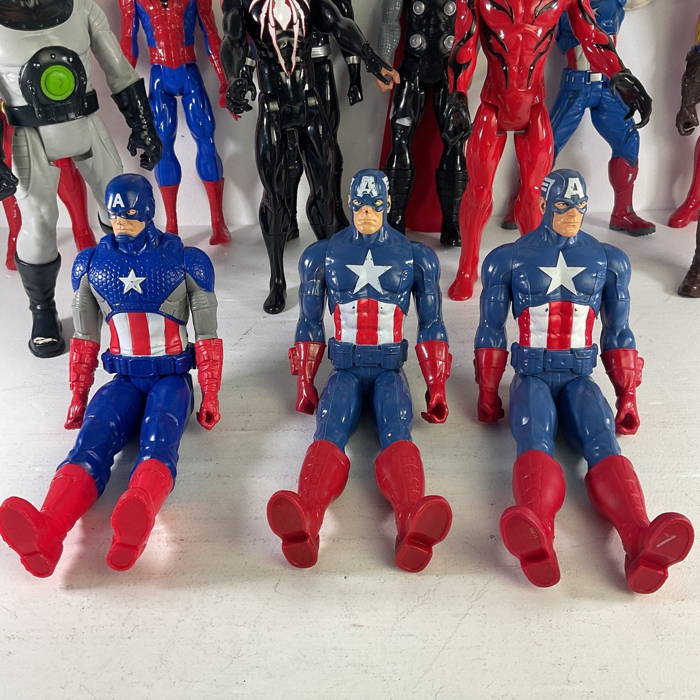 Mixed Loose Lot 13 Large Marvel Collectible Toys Action FIgure Captain America - Warehouse Toys