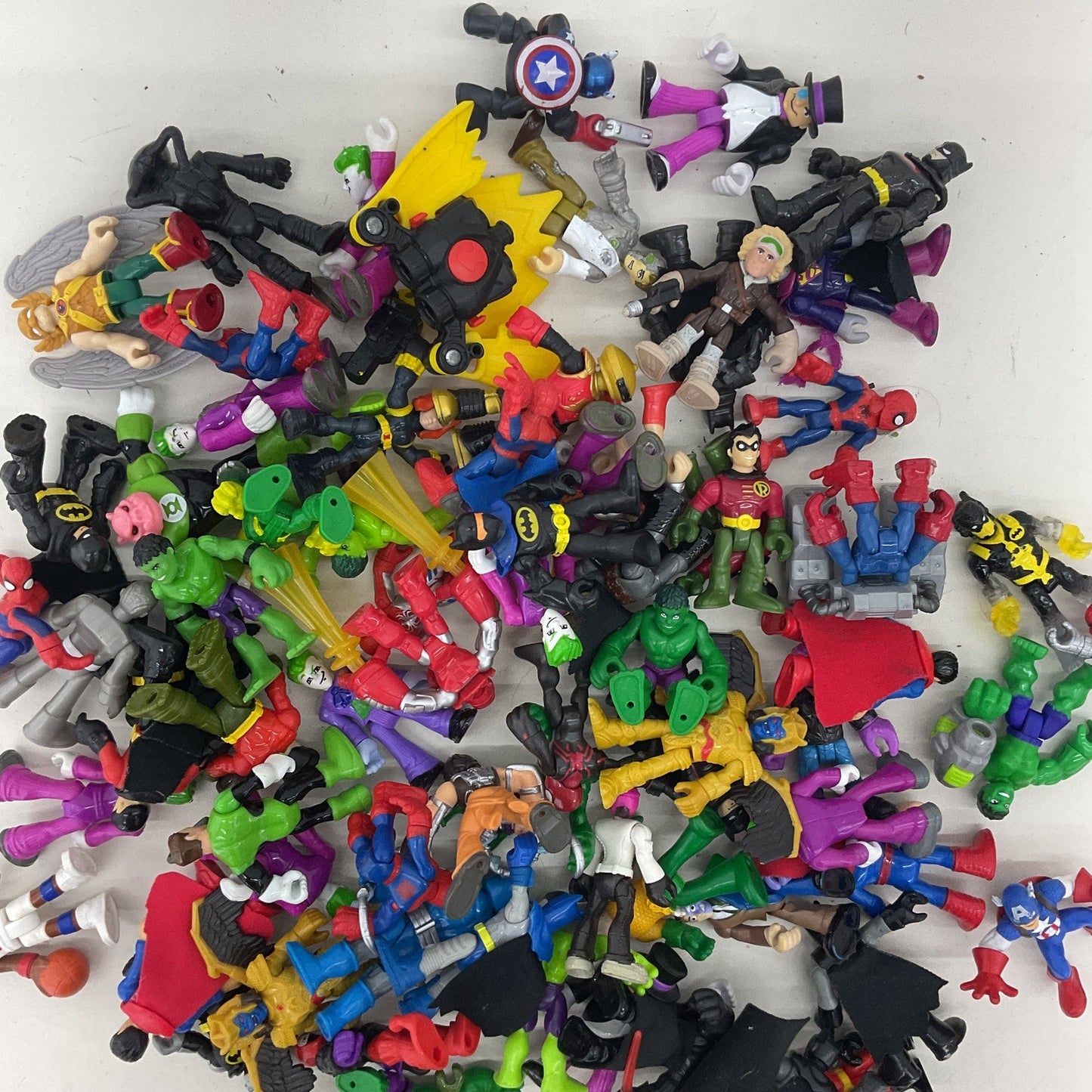 Mixed Loose LOT Fisher Price Imaginext Toy Figures Marvel Avengers DC Comics - Warehouse Toys