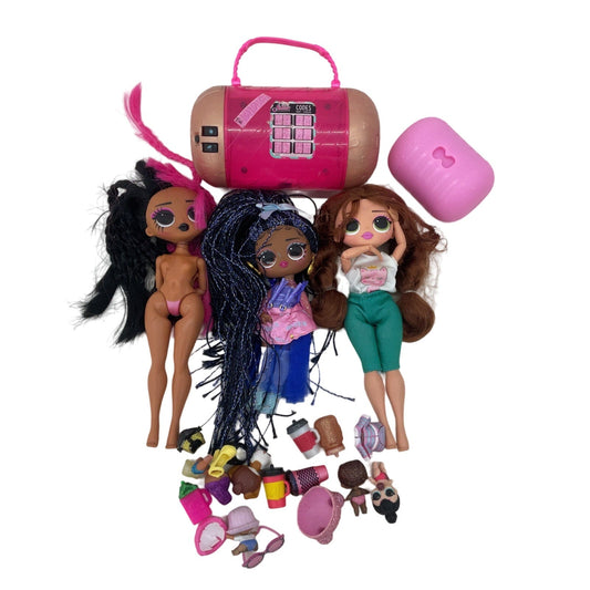 Mixed Loose LOT MGA LOL OMG Surprise! Big Lil Sistas Fashion Play Dolls Preowned - Warehouse Toys