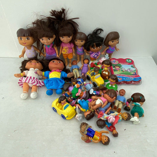 Mixed LOT 11 lbs Dora The Explorer Plush Figure Toy Dolls Dora Diego Boots Used - Warehouse Toys