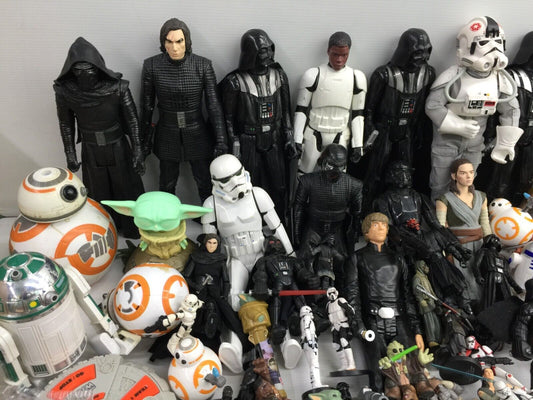 Mixed LOT 17 lbs Disney Star Wars Action Figure Toys Stormtroopers Darth Vader - Warehouse Toys