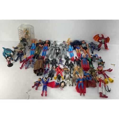 Mixed LOT 18 lbs Super Hero Marvel DC Comics Action Figures Toys Superman Flash - Warehouse Toys